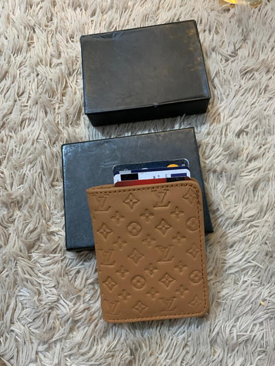 LV Pop-Up Card Holder Wallet (Tan)