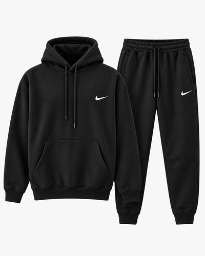 Men’s Sportswear Fleece Tracksuit Set – Pullover Hoodie