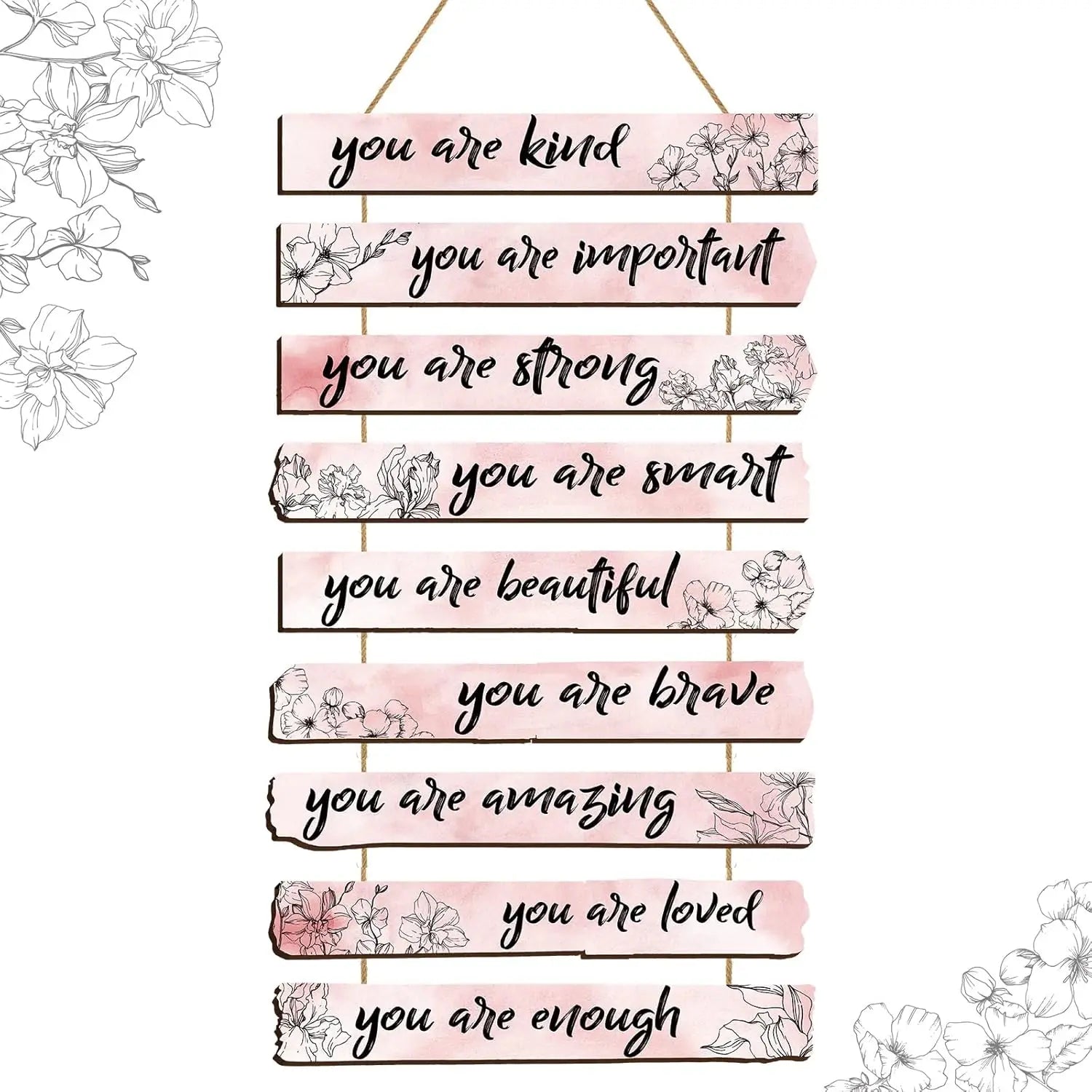 Inspirational Floral Wall Decor