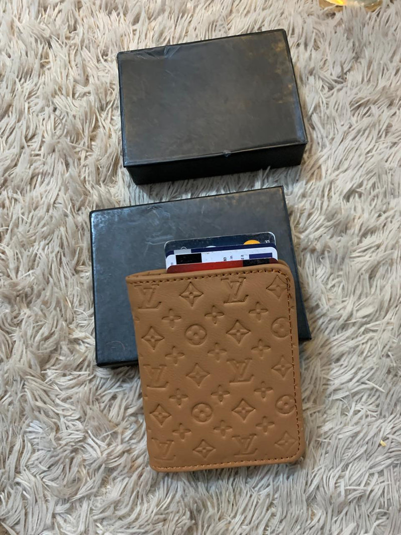 LV Pop-Up Card Holder Wallet (Tan)