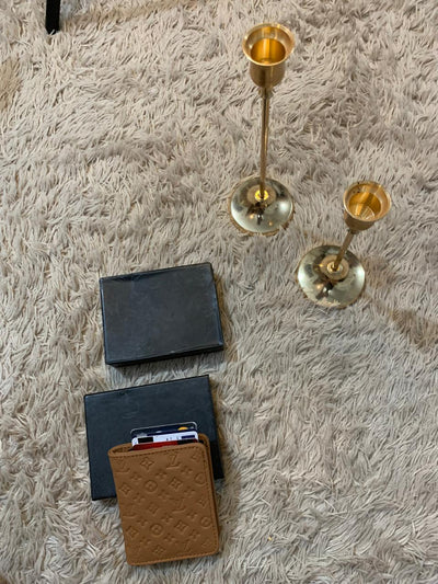 LV Pop-Up Card Holder Wallet (Tan)